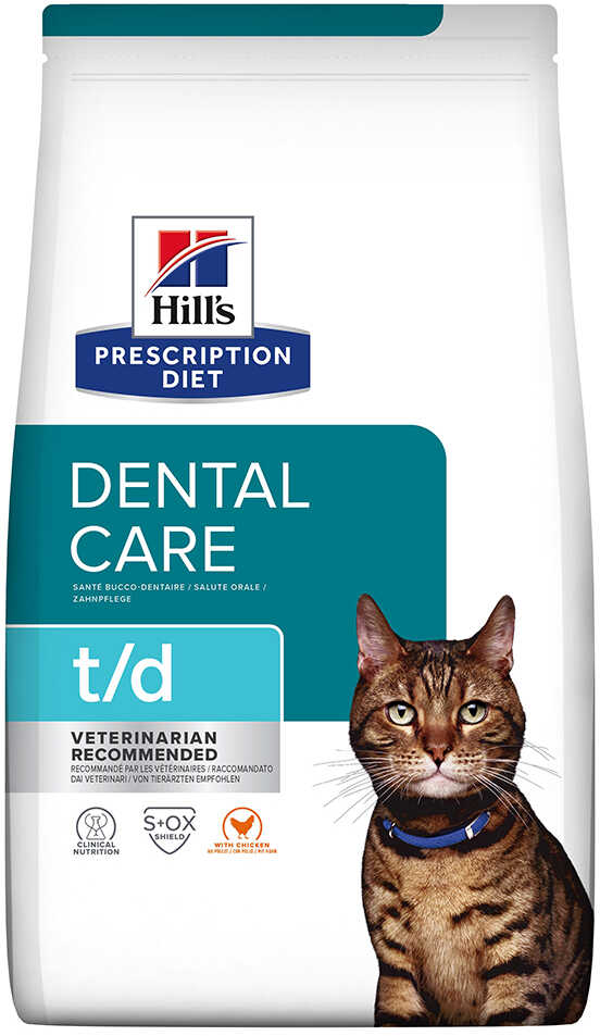 Hills Prescription Diet t/d Dental Care, kurczak - 2 x 3 kg Dostawa GRATIS!