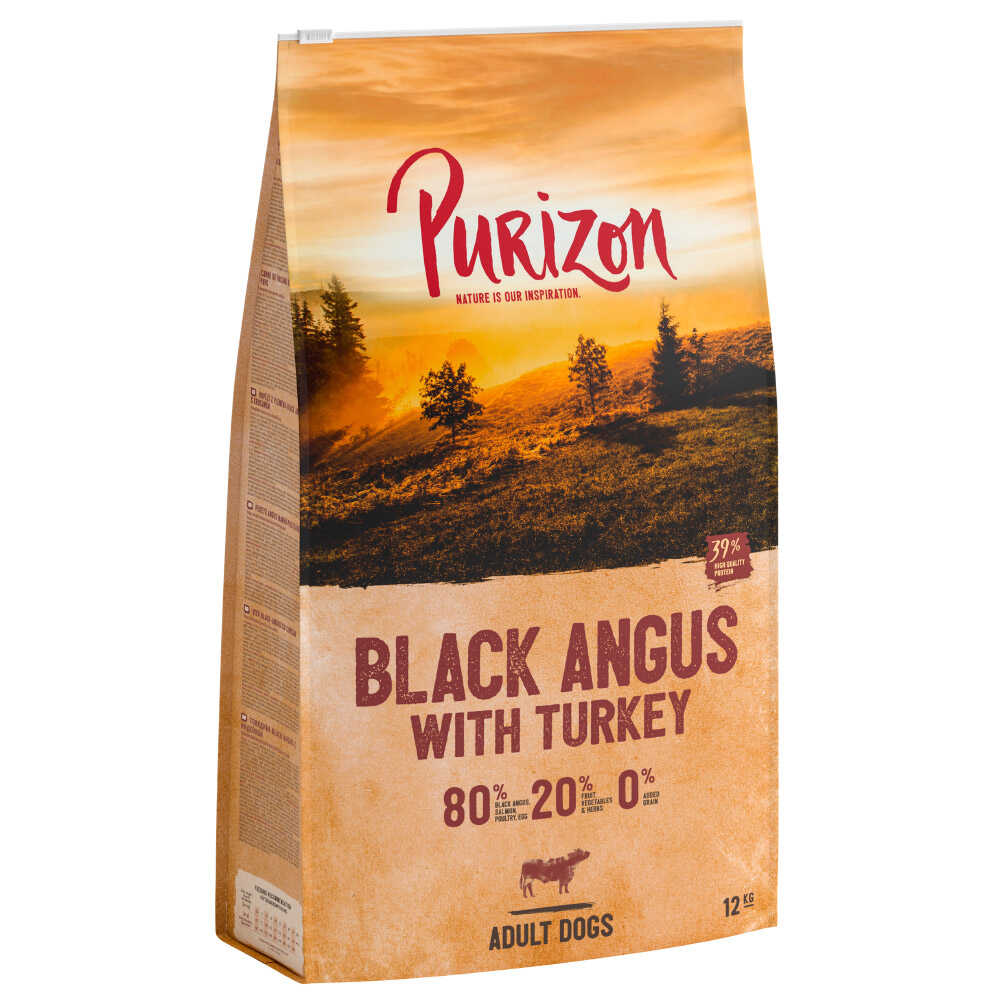 Purizon Adult wołowina Black-Angus i indyk, bez zbóż - 12 kg