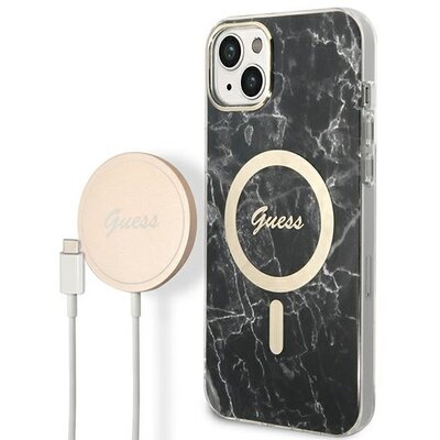 Guess Zestaw GUBPP14SHMEACSK Case+ Charger iPhone 14 6,1