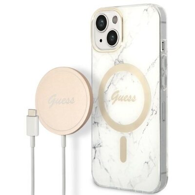 Guess Zestaw GUBPP14MHMEACSH Case+ Charger iPhone 14 Plus 6,7