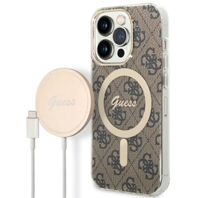 Guess Zestaw GUBPP14XH4EACSW Case+ Charger iPhone 14 Pro Max 6,7
