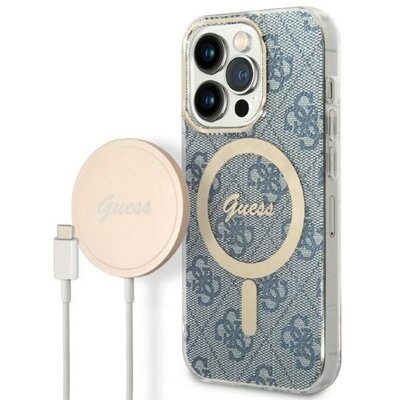 Guess Zestaw GUBPP14XH4EACSB Case+ Charger iPhone 14 Pro Max 6,7