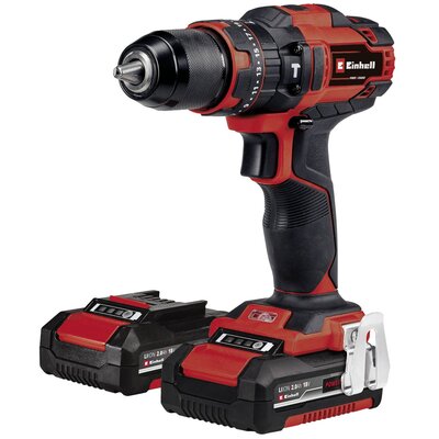 Einhell wiertarko wkrętarka akumulatorowa TE CD 18/40 Li i 2× 2,0 Ah) + 64 częściowy zestaw 4513992)