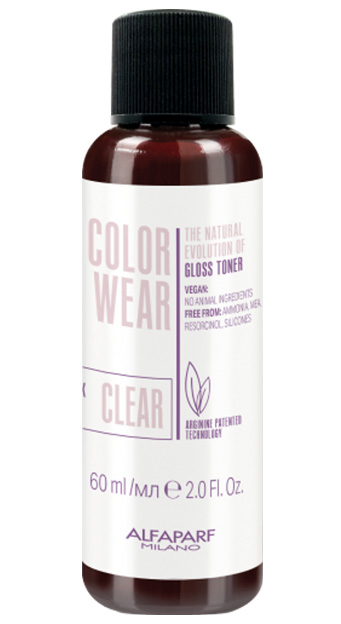 Alfaparf Color Wear Gloss, toner do włosów bez amoniaku, 60ml, clear