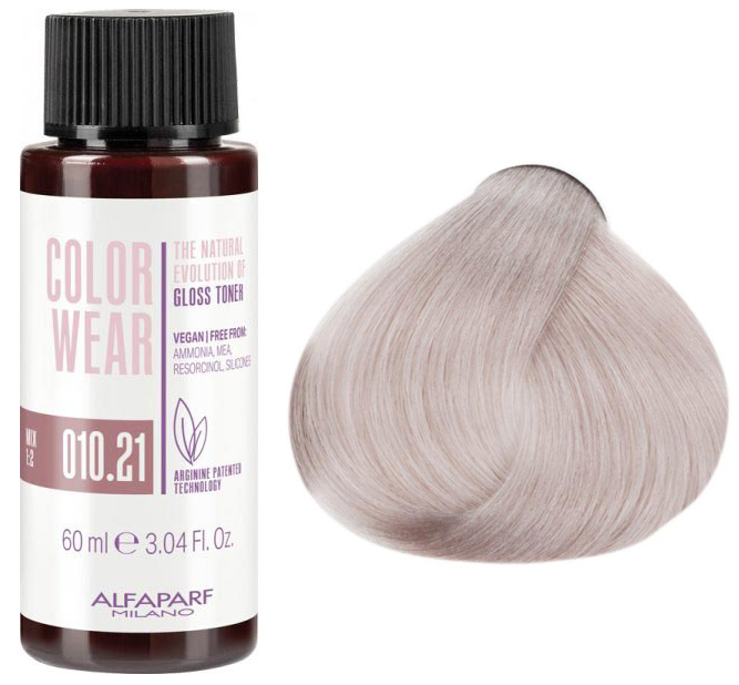 Alfaparf Color Wear Gloss, toner do włosów bez amoniaku, 60ml, 10.21