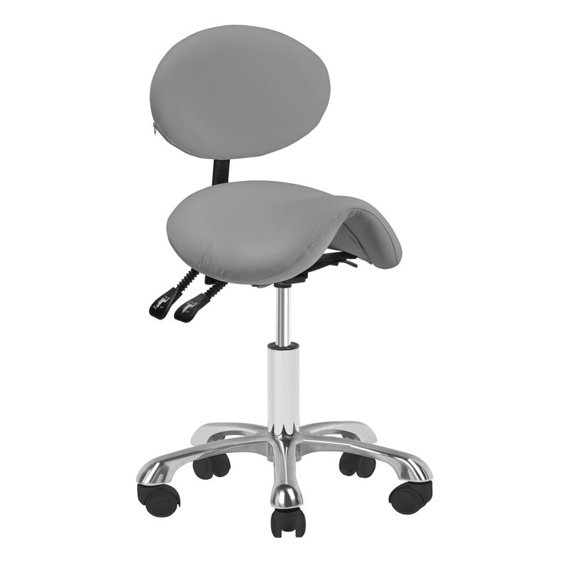 Taboret kosmetyczny Activeshop Giovanni 1025, szary