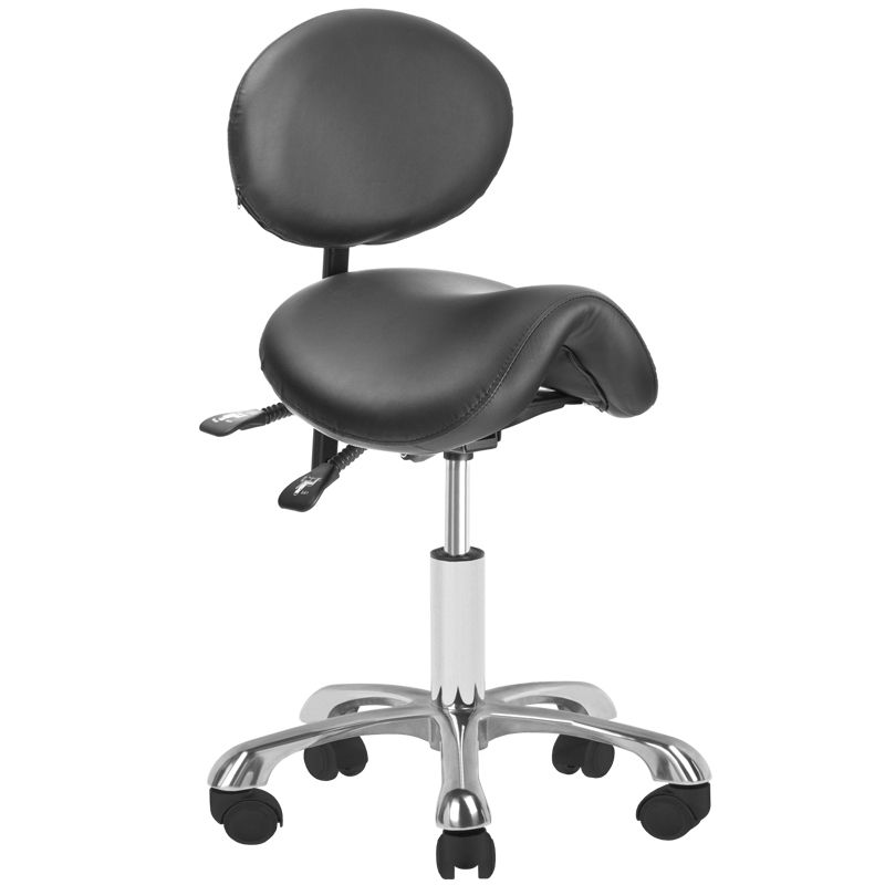 Taboret kosmetyczny Activeshop Giovanni 1025, czarny
