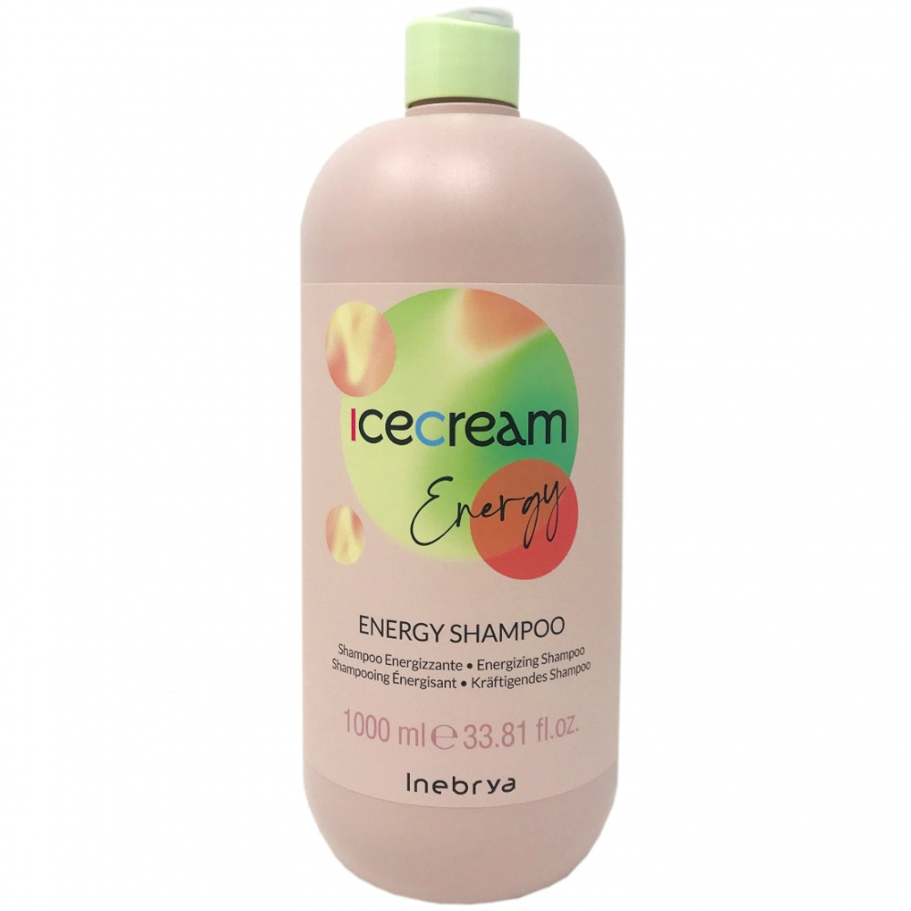 Inebrya Ice Cream Energy, szampon przeciw wypadaniu włosów, 1000ml