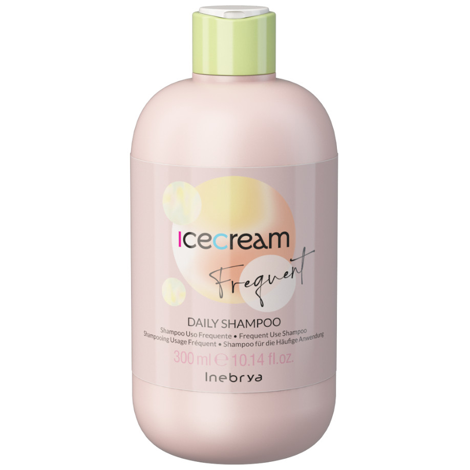 Inebrya Ice Cream Frequent Daily, regenerujący szampon do włosów do częstego stosowania, 300ml