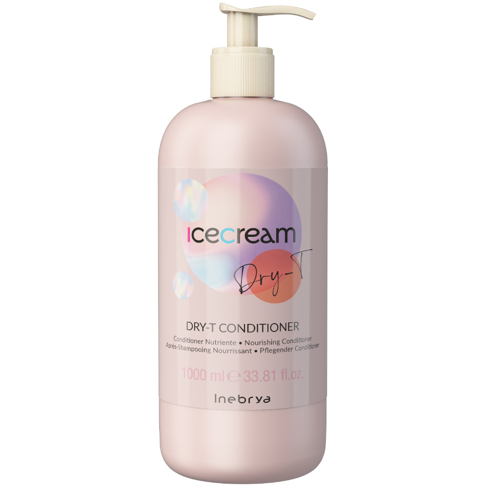 Inebrya Ice Cream Dry-T, odżywka do włosów suchych, puszących się i po zabiegach, 1000ml