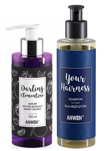 Anwen, zestaw przeciwłupieżowy, szampon + serum, wcierka