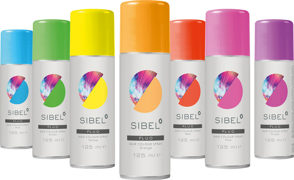 Sibel, koloryzujący spray do włosów, 125ml, metaliczny biały