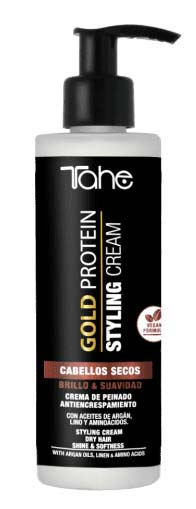 Tahe Gold Protein, termoochronny krem do stylizacji włosów suchych , 200ml