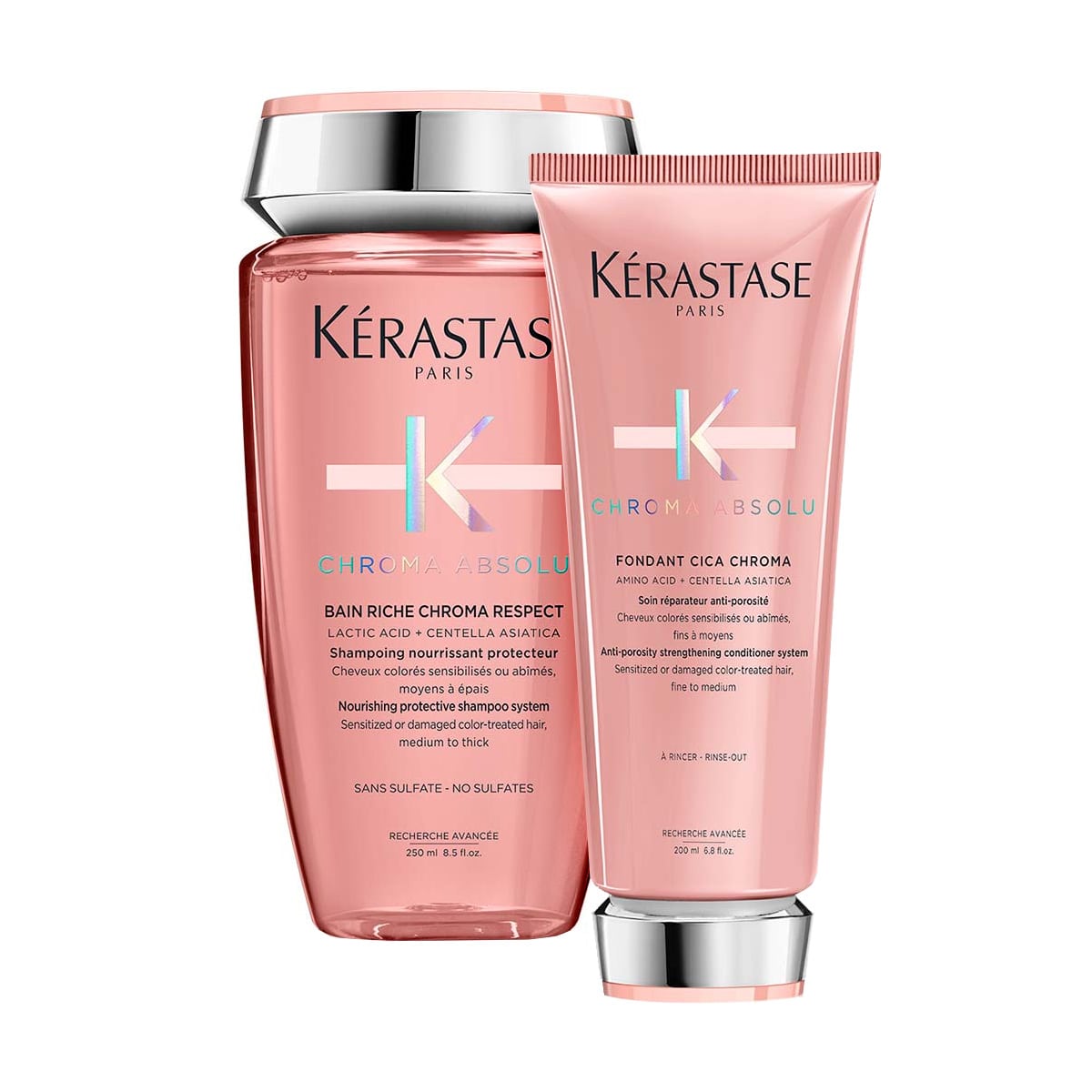 Kerastase Chroma Absolu Riche, zestaw do włosów koloryzowanych, szampon + odżywka