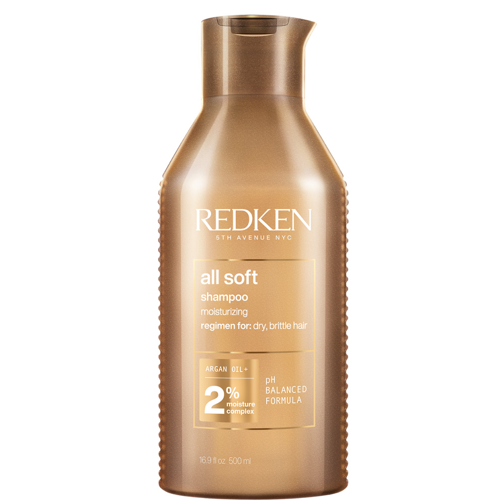 Redken All Soft, szampon wygładzający z olejkiem arganowym, 500ml