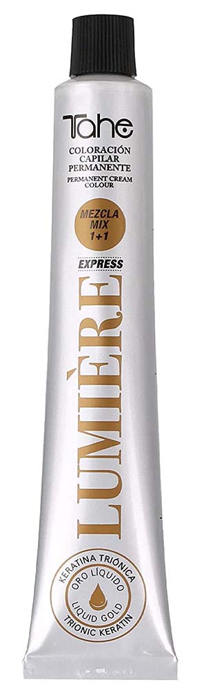 Tahe Lumiere Express, farba do włosów z keratyną i olejkiem arganowym, koloryzacja trwała, cała paleta, 100ml | Kolor: 7.1