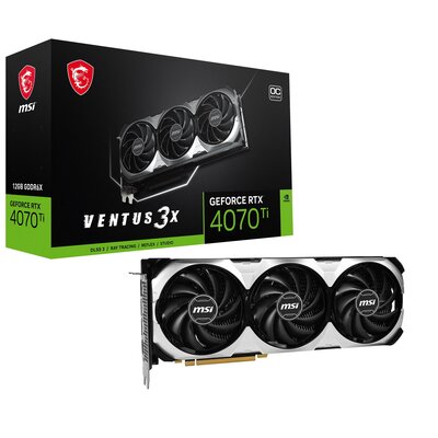 MSI GeForce RTX 4070 Ti VENTUS 3X 12G OC GDDRX6 192bit 3DP/HDMI