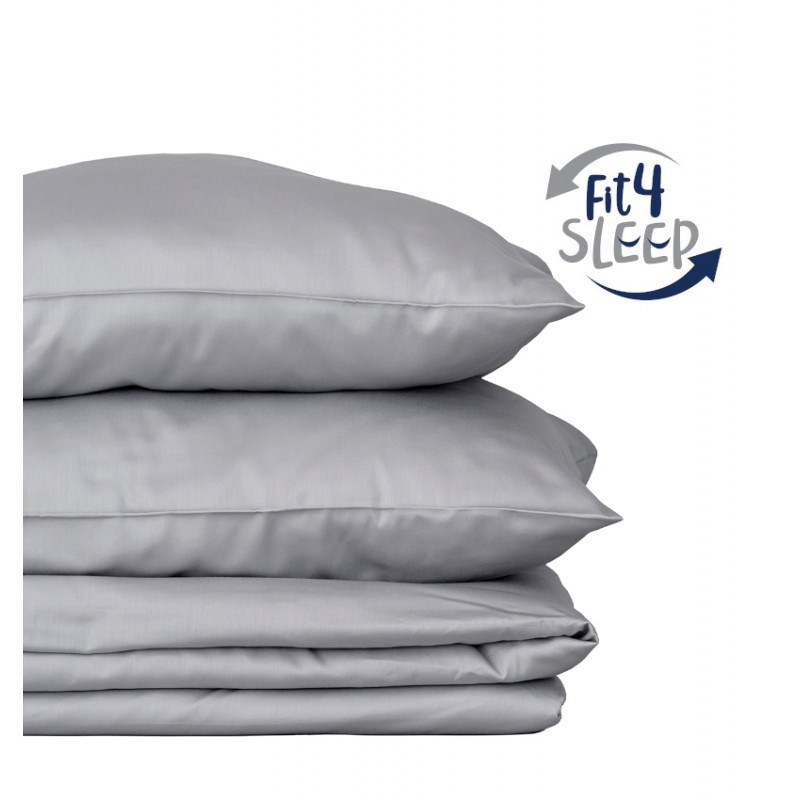 Pościel Fit.4.Sleep szara BAWEŁNA 100%, Kolor - biały, Rozmiar - 140x200+1 posz. 70x80
