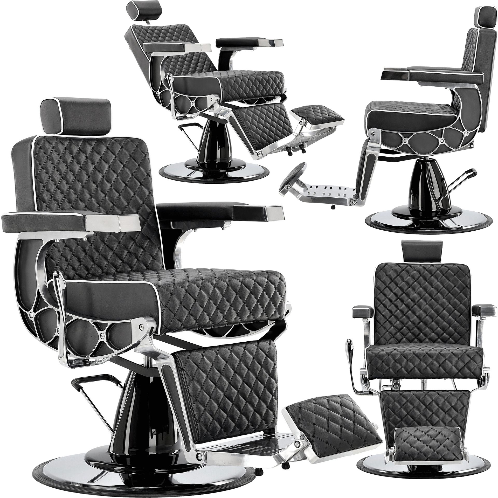 Fotel fryzjerski barberski hydrauliczny do salonu fryzjerskiego barber shop Connor Barberking w 24H