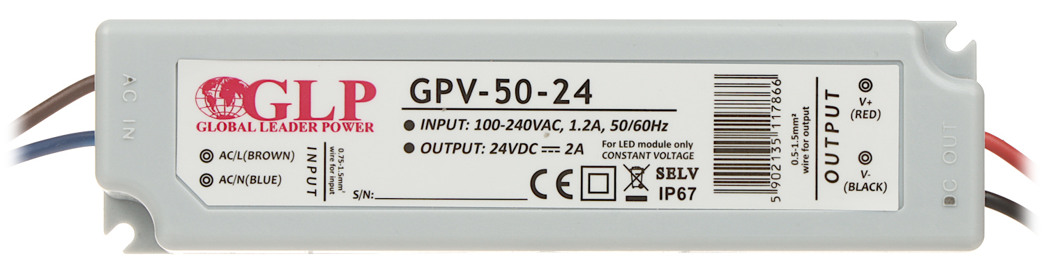 Zasilacz impulsowy 24V/2A/GPV