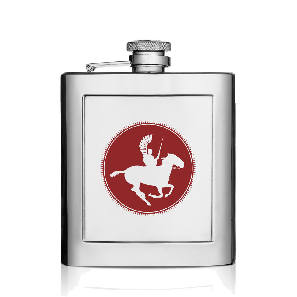 Batek Dan Barmore, Piersiówka z nadrukiem, Husarz, 240 ml