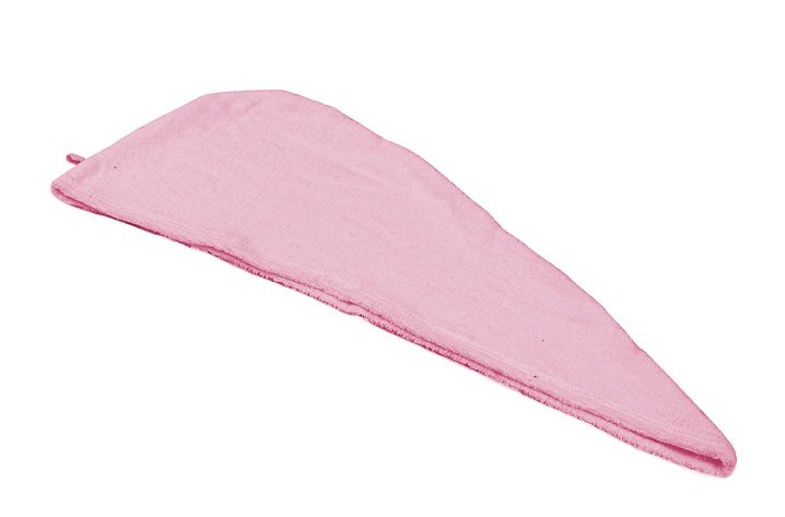 Matex, Turban kąpielowy, tkanina, jasnoróżowy