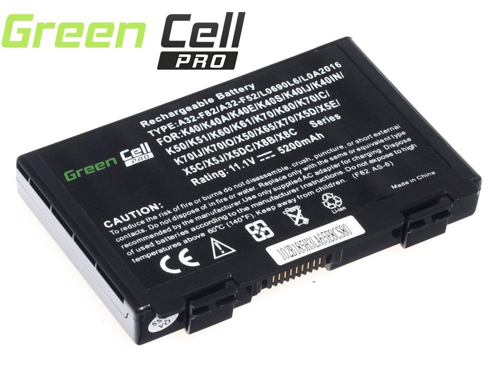 Green Cell Bateria do laptopa Asus K40 K50IN K50IJ K61IC K70IJ A32-F82 A32-F52 10.8V