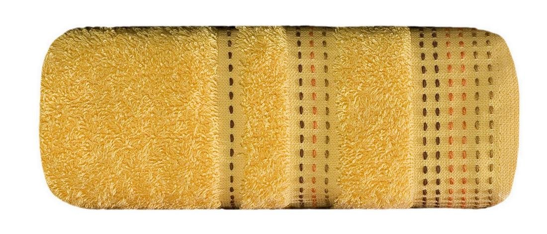 Eurofirany B.B. CHOCZYŃSCY SPÓŁKA JAWNA Ręcznik EURO-DY, Pola, żółty, 50x90 cm cm