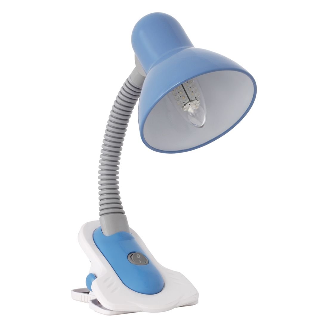 Kanlux Lampka z klipsem Suzi HR-60-BL, srebrna, 60 W