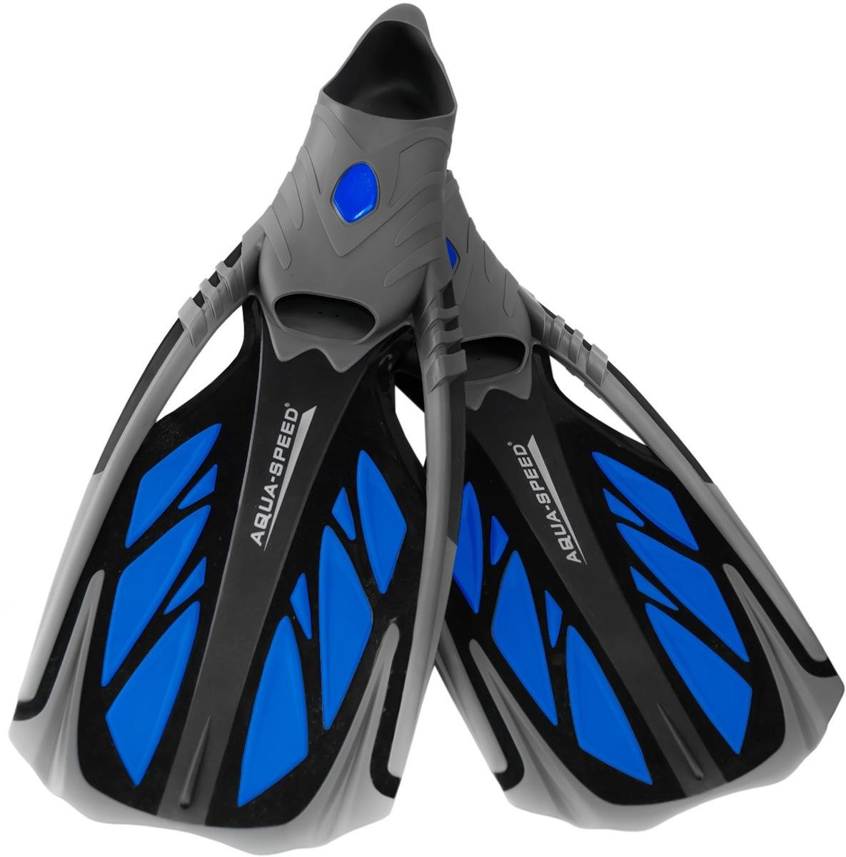 Aqua Speed Płetwy do snorkelingu, Inox, czarno-niebieskie, rozmiar 42/43