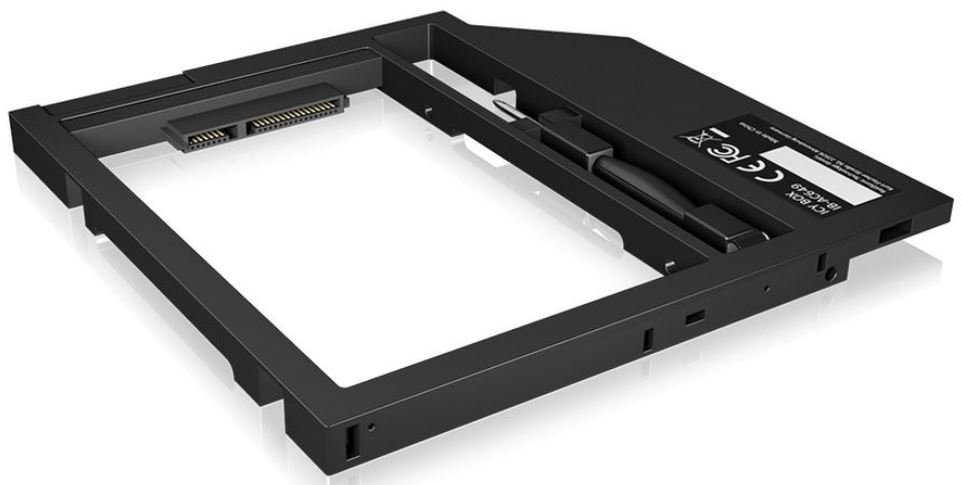 Icy Box ICY BOX IB-ac649 notebook adapter do kieszeni 6,35 cm 2,5 cala HDD/SSD z bauho 7  9 cm jest w 9  9,5 MM DVD-ślubne 60095