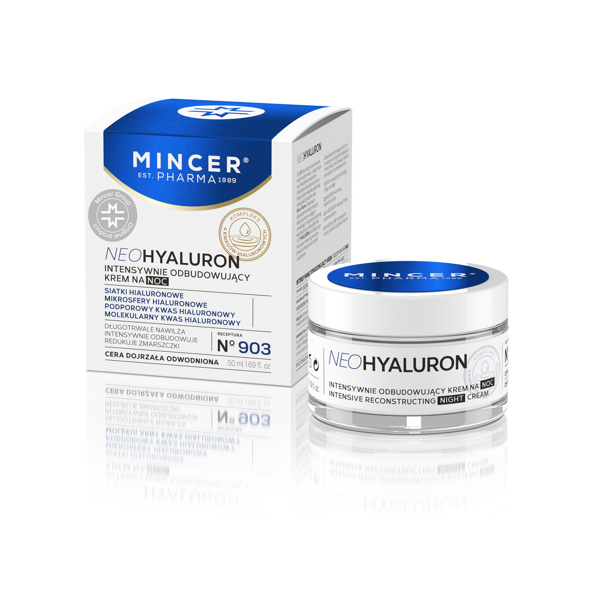 Mincer Pharma Pharma Neo Hyaluron Intensywnie odbudowujący krem na noc nr 903 50 ml