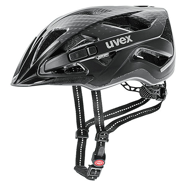 UVEX City Active kask rowerowy, czarny, 56-60 cm S4104280117