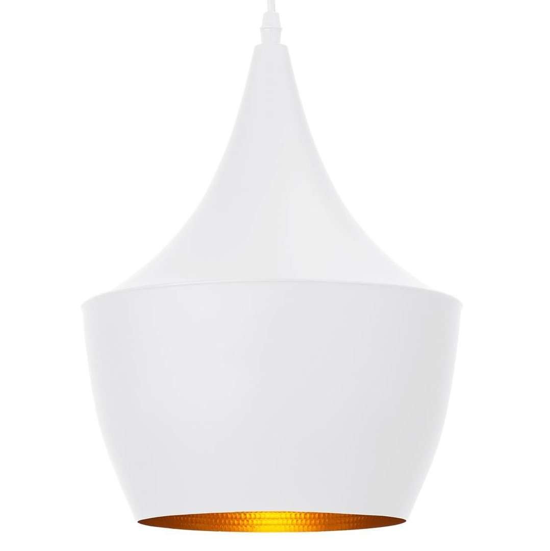 Light Prestige Caselle 42013/1P Lampa wisząca Oprawa metalowa industrialna 1x40W złoty biały