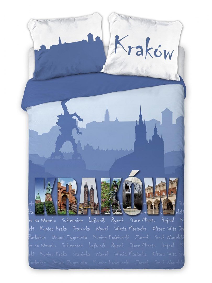 Pościel bawełniana 160x200 Travel Kraków