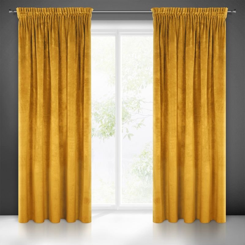 Euro Firany Zasłona Dekoracyjna Euro Villa Musztarda 140x270 5900811915782