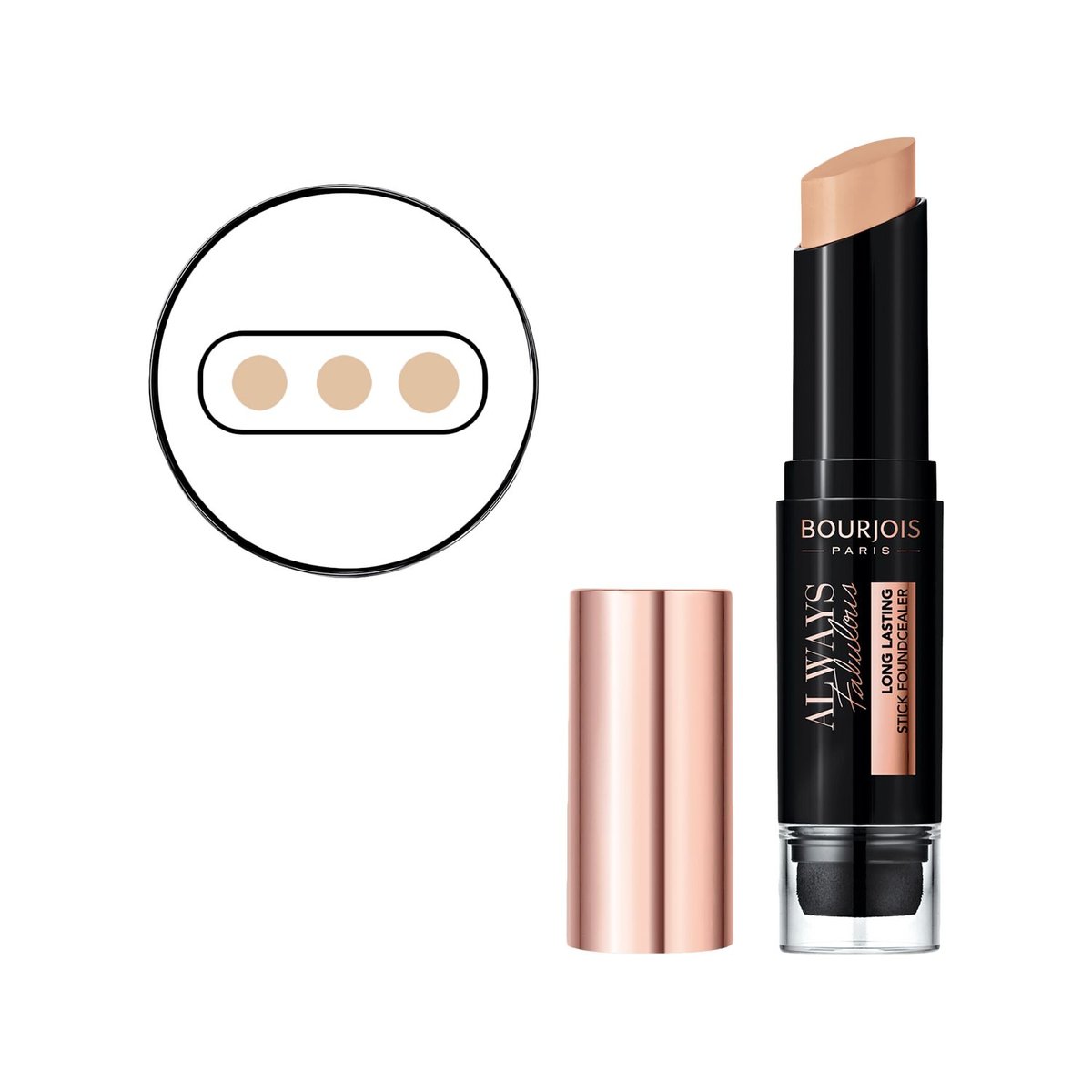 Bourjois Fabulous Always podkład w sztyfcie 400 Rose Beige 7,3g