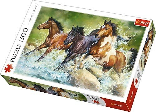 Trefl Puzzle 1500 Trzy dzikie konie