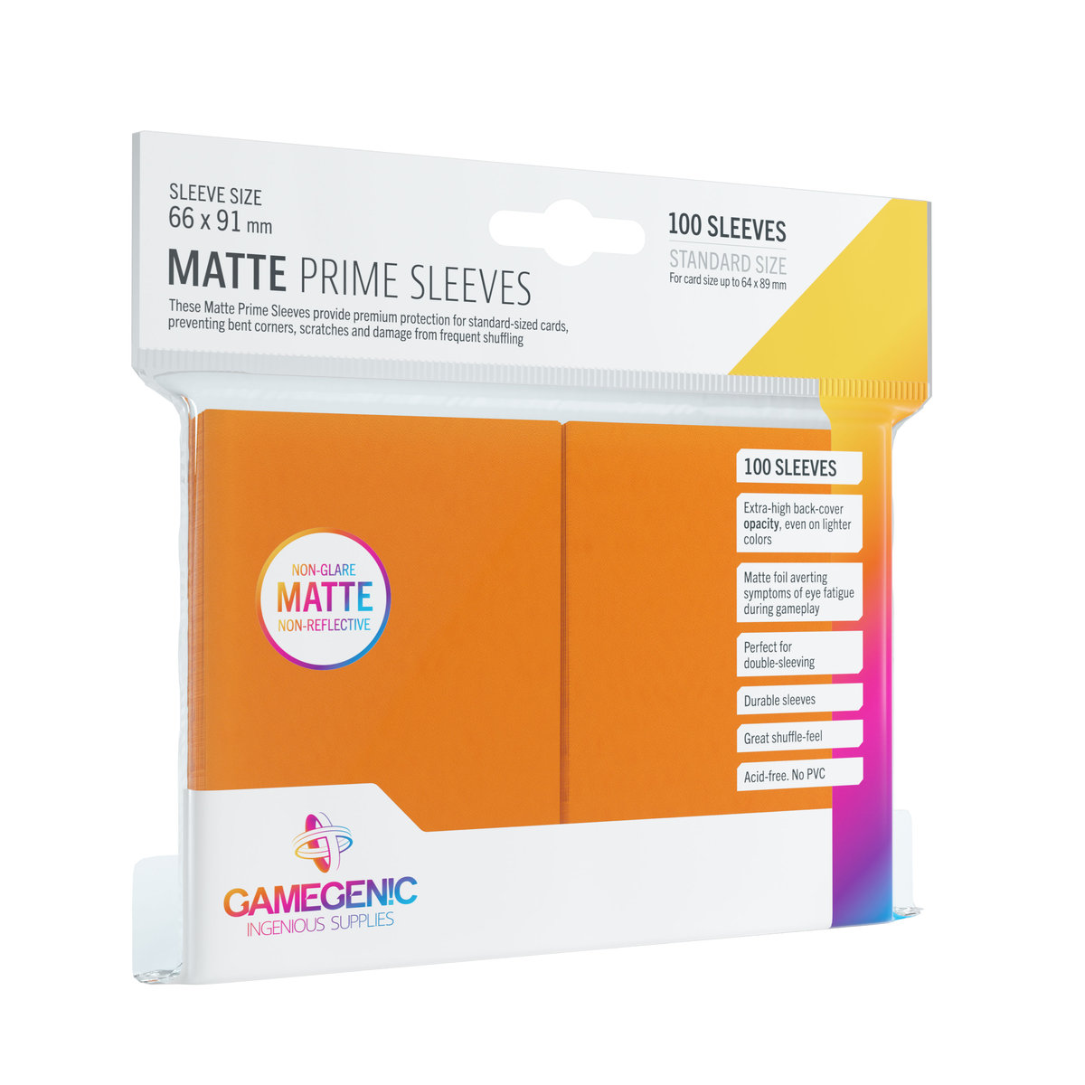 Gamegenic: Matte Prime CCG Sleeves 66x91mm Orange