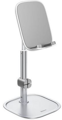 Baseus Baseus teleskopowy biurkowy stojak uchwyt na telefon tablet srebrny (SUWY-A0S) - Srebrny SUWY-A0S