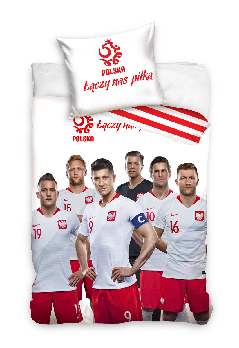 Carbotex Pościel Piłkarska 160x200 Lewandowski Błaszczykowski, Krychowiak, Milik, Szczęsny pzpn187002-jm