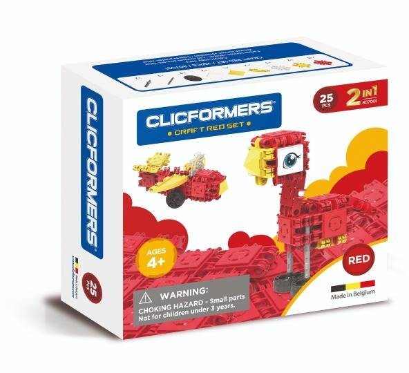 CLICFORMERS Craft set czerwony 25el.