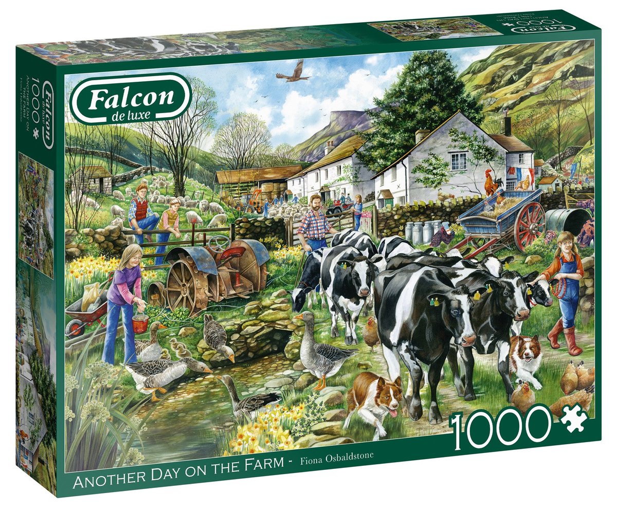 Jumbo Puzzle 1000 Falcon Kolejny dzień na farmie G3