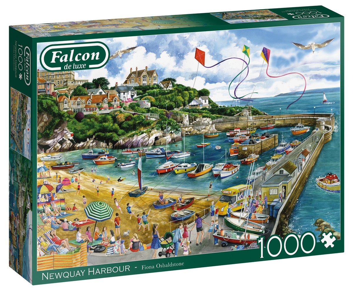 Jumbo Spiele 11290 1000 Piece Jigsaw Falcon de Luxe Puzzle Newquay Harbour, 1000 części 11290