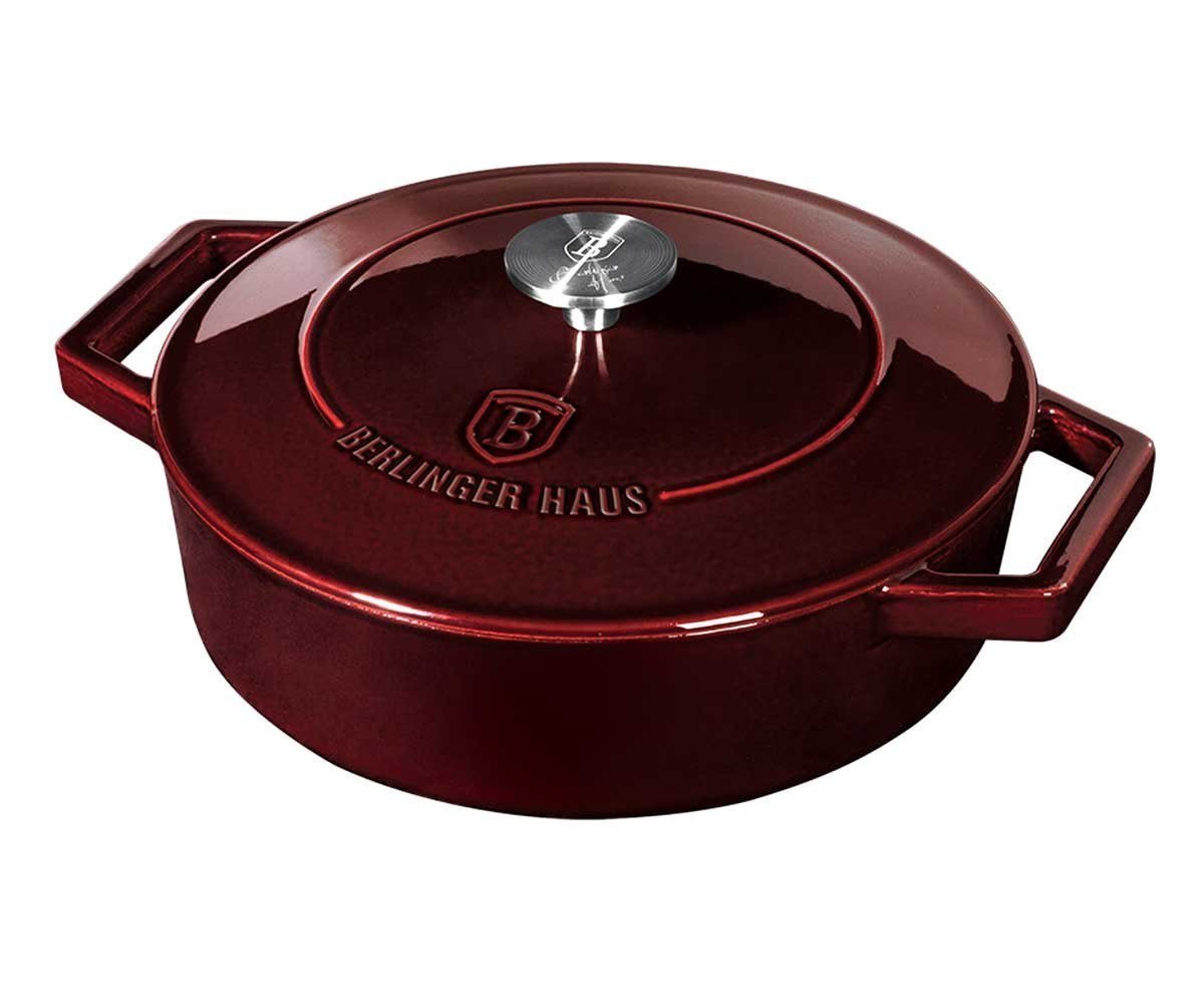 Berlinger Haus Garnel żeliwny z pokrywką Burgundy Line, 26 cm