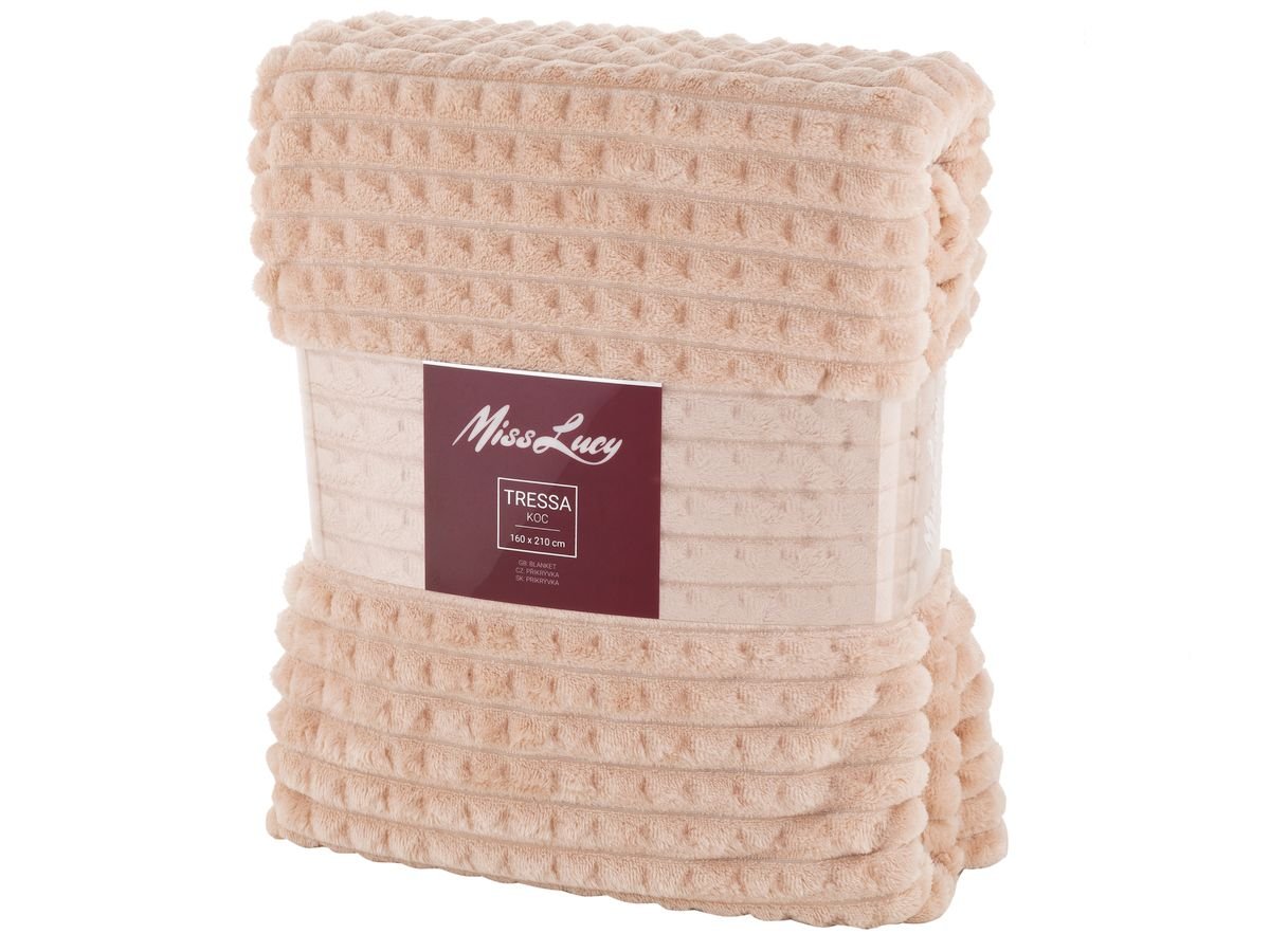 Koc Miss Lucy Tressa 160 x 210 cm róż