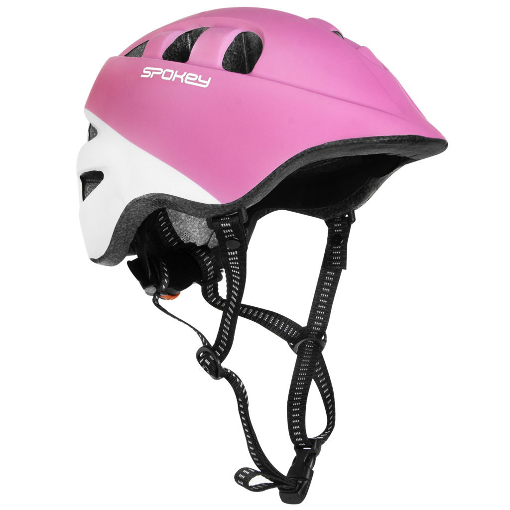 Фото - Шолом велосипедний Spokey Cherub Kask rowerowy S 48-52 cm różówo-biały 