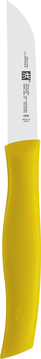 Zwilling TWIN GRIP NÓŻ DO OBIERANIA WARZYW 8 CM ŻÓŁTY STAL NIERDZEWNA TWORZYWO SZTUCZNE 38091-081-0