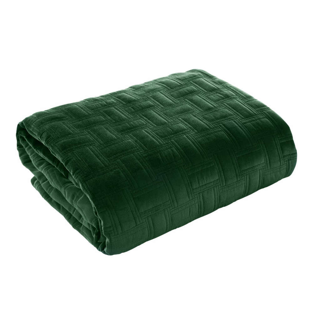 Euro Firany Narzuta Pikowana Velvet wz. Ria3 C. Ziel 220x240 1211007
