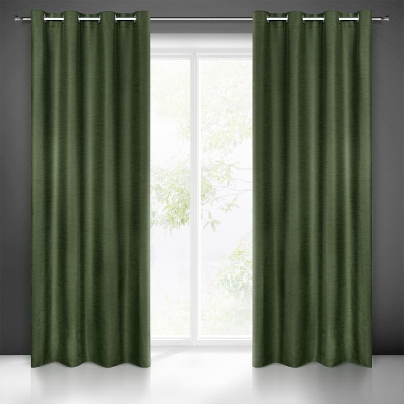 Eurofirany Zasłona Style 140x250 Ciemnozielona ex-zas-style-c.ziel-140x250-przel